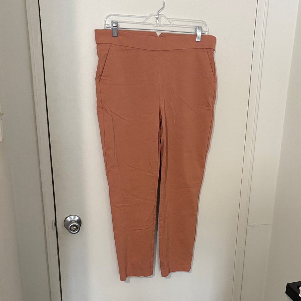 Jules & Leopold Rust Straight Leg Pants